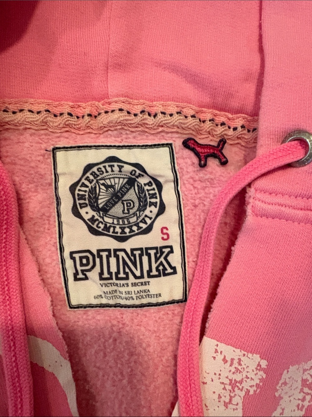 PINK Victoria's Secret vintage hoodie - Picture 3 of 6
